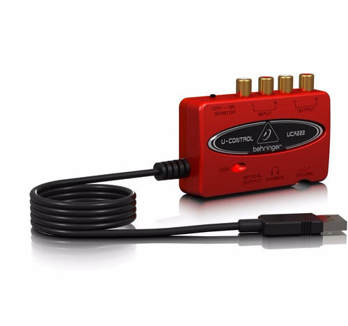 Convertidor Audio Cassette Mp3 Behringer Uca222 Interfaz Usb