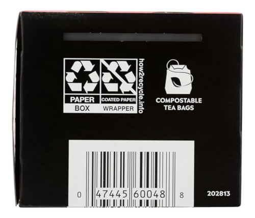 A Organic Ta T Negro Orgnico De Melocotn Picnico, 16 Ct