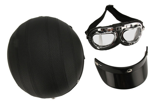 /para Gorra De Medio Casco For Moto, Cara Abierta, Tamaño