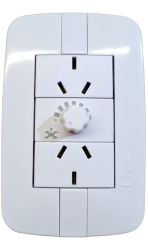 Llave Dimmer Variador Ventilador Ciocca Bari 45 Toma Y Toma