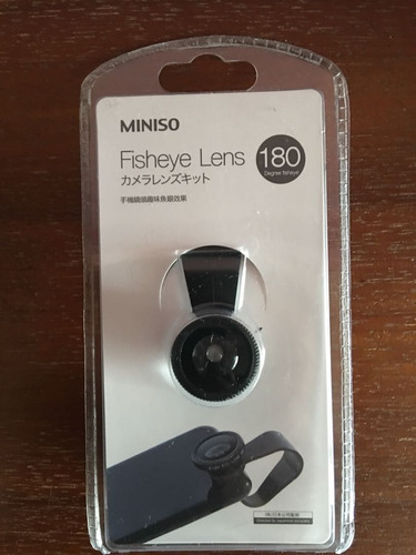Lente Clip Smartphone Miniso Fisheye Lenns 180