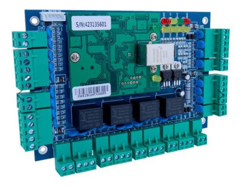 Tarjeta De Control De Acceso 4 Puertas Verde