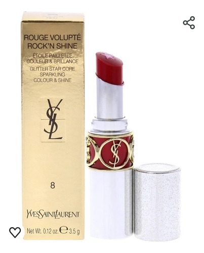 Labial Original Yves Saint Laurent Color Rojo.