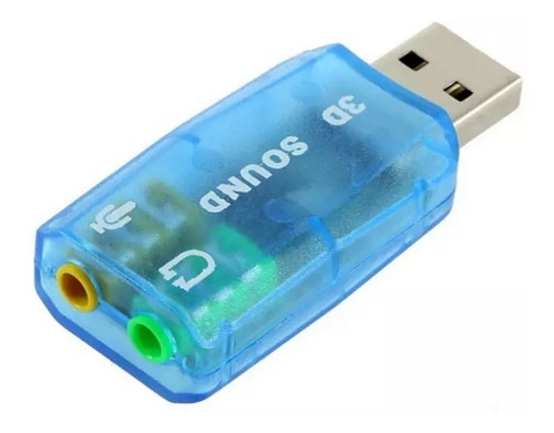 Imagen 5 de 10 de Adaptador De Tarjeta De Sonido Usb Externo Interfaz De Audio