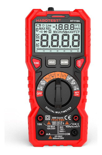 Habotest Ht118a - Multímetro Digital De Alcance Automático