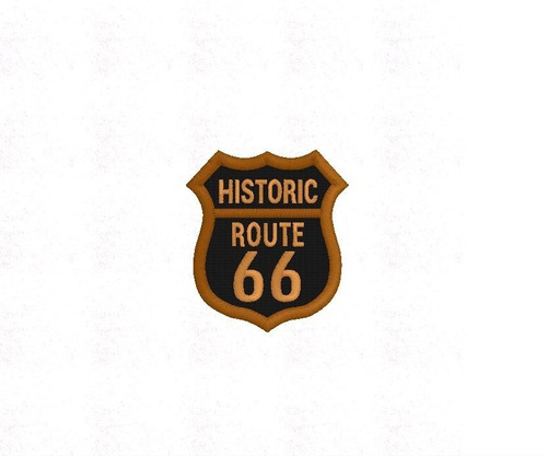 Matriz Bordado Parche Historic Route 66 Janome Brother