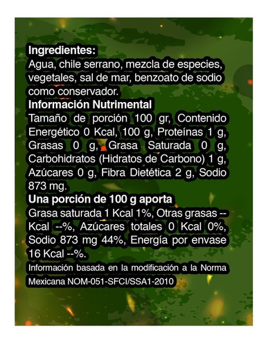 Salsa Verde De Serrano 190ml