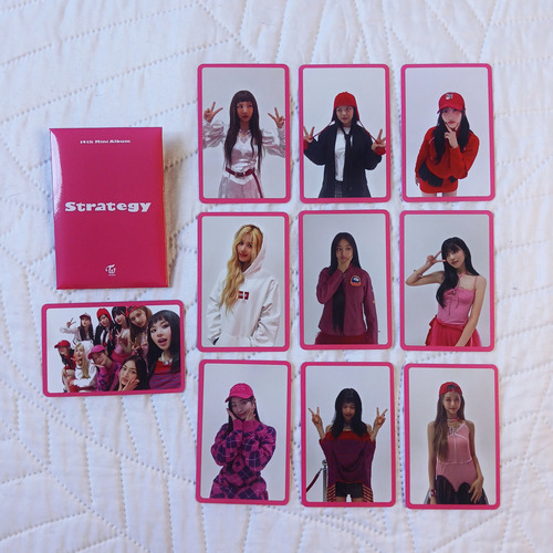 Twice Strategy Set Photocards Preorden Completo Twice Versión Rosa