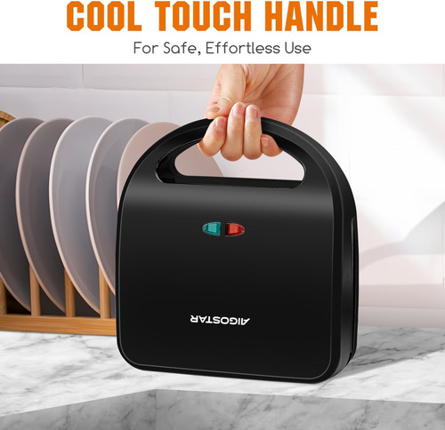 Aigostar Sandwich Maker 3 En 1 Grill Panini Waffle 750w