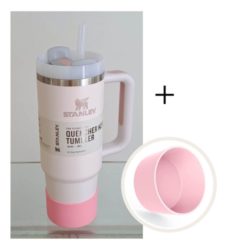 Stanley Quencher 30oz Vaso Taza Mug Termo Asa Con Funda Prot Rosa Claro-rosa Quencher