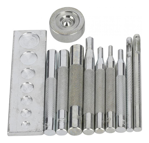 Punch Snap Kit Sujetador A Presión Con Mango De Metal Remach