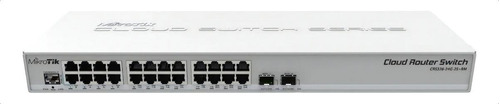 Switch Mikrotik Cloud Router Smart Crs326-24g-2s+rm Cor Branco