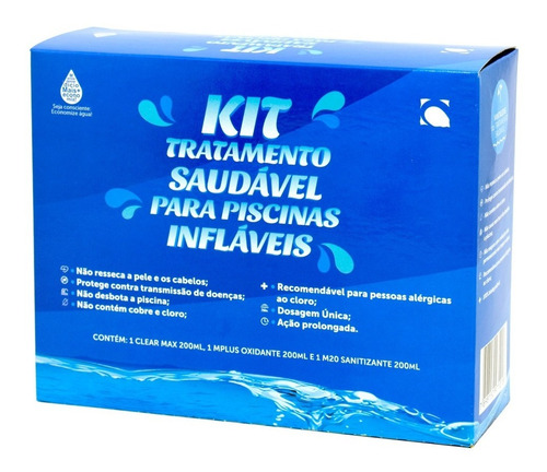 Kit Tratamento Saudável Sem Cloro Para Piscina Inflável