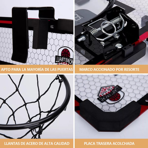 Mini Aro De Basketball Con Pelota Y Marcador Divertido - Cs.