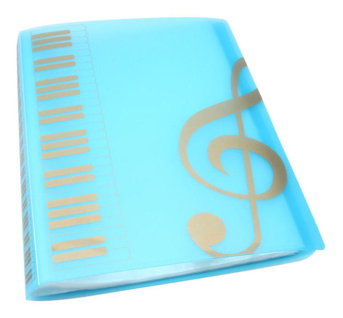 Imagen 4 de 6 de Folder Music Folder Holder, Tamaño A4, 40 Páginas (azul)