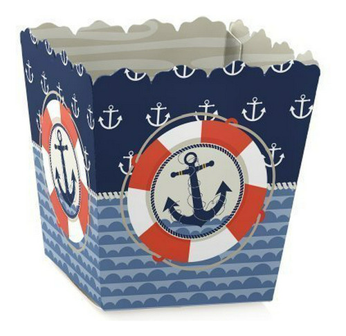 Ahoy - Náutico - Fiesta Mini Cajas Del Favor - Bebé, Ducha N