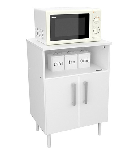 Mueble Organizador Porta Microondas Multifuncion En Melamina