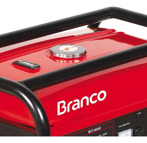 Gerador À Gasolina 6,5kva Partida Elétrica B4t-8000 E-branco