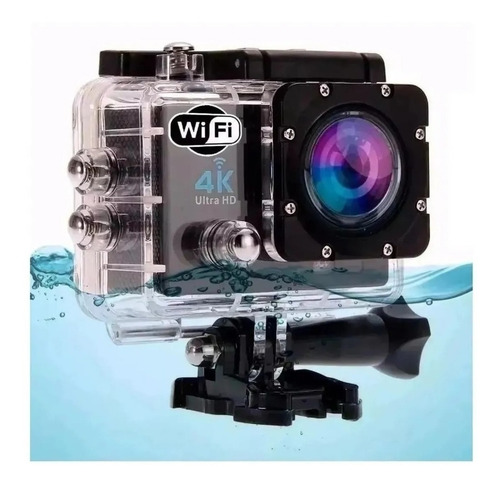 Câmera Filmadora Estilo Gopro Sports 4k Moto Bike Mergulho