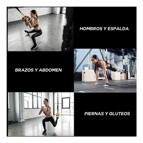 Imagen 9 de 9 de Bandas Suspension Tipo Trx Cuerdas Gym Suspension Training