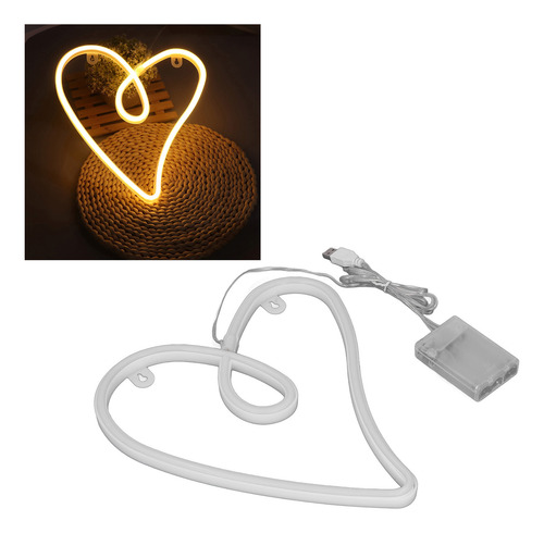 Fuente De Alimentación Dual Heart Neon Light Retro Ip45