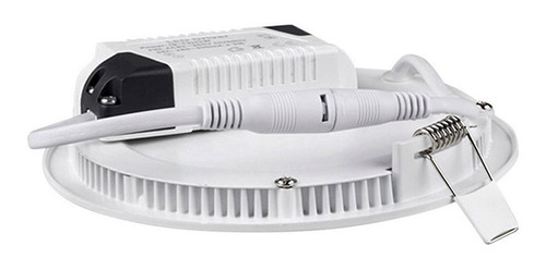 Imagen 4 de 10 de Panel Led 9w Redondo Incrustar 6500k Luz Blanca