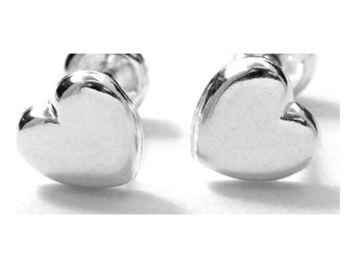 Aros Abridores Bebe Plata 925 Corazon 6mm Ch-079