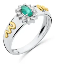 Comprar Anel De Formatura Prata950 Emblemas Ouro 18k + Capelo 