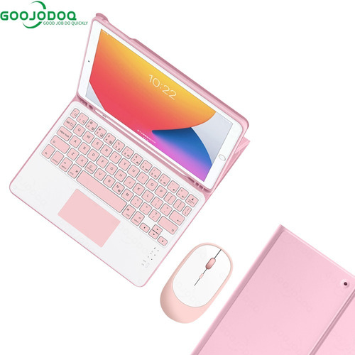 Imagen 1 de 1 de Funda Goojodoq Con Teclado Inalámbrico Y Mouse P/iPad 10.2