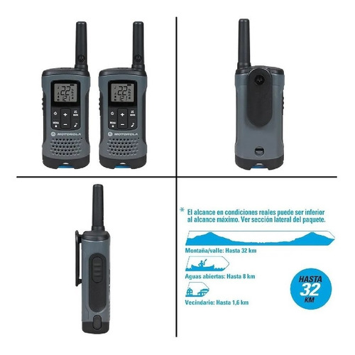Imagen 2 de 5 de 12x Handy Motorola Walkie Talkie T200tp Ivox/vox 32km