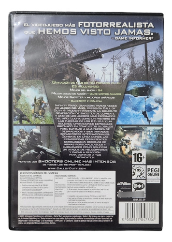 Videojuego Pc Call Of Duty 4 Modern Warfare Original Fisico (Usado)