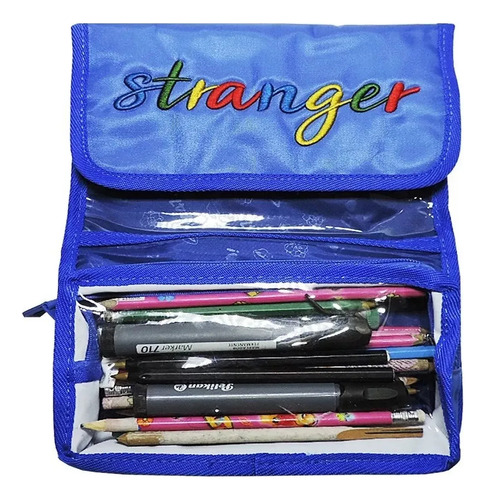 Cartuchera Neceser 47 Street Stranger Original Azul Azul