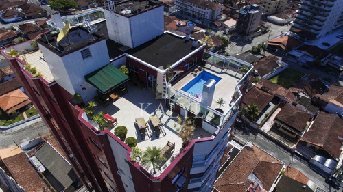 Cobertura Com 3 Dorms, Canto Do Forte, Praia Grande - R$ 1.2 Mi, Cod: 5419 - V5419
