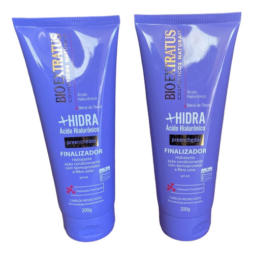 Kit 2 Finalizador Proteção Hidratante +hidra 200 Ml Bio Extr