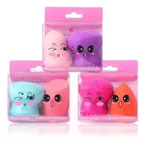 Comprar Kit Esponjas Y Cepillo De Limpieza Facial Pulpito Exfoliante