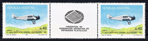 Argentina 1985 Gj 2198 En** Me 1506 Mint Avion Aeroplano A