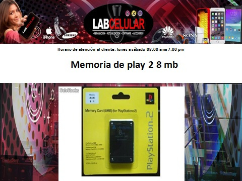 Memoria De Play 2 8 Mb