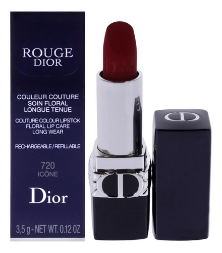 Lápiz Labial Dior Rouge Dior Velvet 720 Icone 3,5 Ml Para Mu