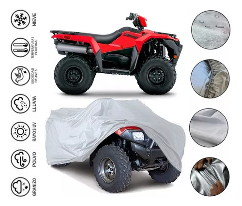 Lona Afelpada Moto Italika Cuatrimoto Suzuki Kingquad 750