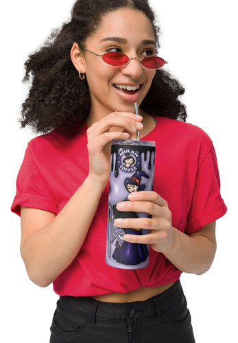 Termo Tumbler 20oz Mulan Halloween Tipo Inflado Md1
