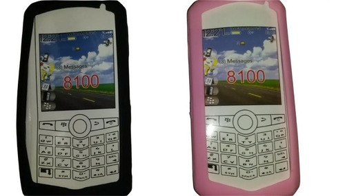 Forro Protector De Silicon Para Blackberry 8100 Pack 2