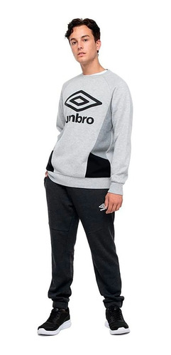 Buzo Umbro A La Base Crew Algodon Deportivo Logo Mvdsport