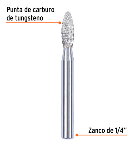 Lima Rotativa Flama 1/4, Sh-1, Truper. 103500