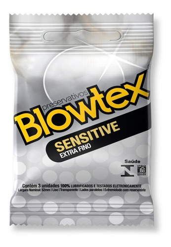 Preservativo Blowtex Sensitive C/ 3 Unidades