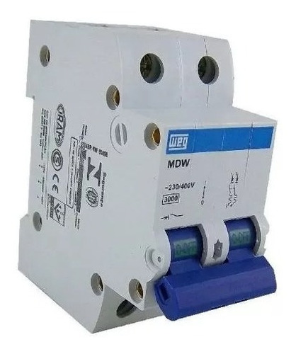 Mini-interruptor Termomagnetico Weg Mdw-c63-2 (10076463)