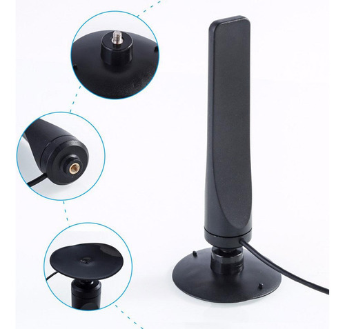 Xing Antena De Tv Digital Interior Mini Hd Dvb-t2, Rango De