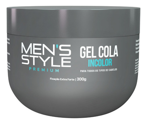 1 Unidade Gel Cola Incolor Alta Fixação 300g Eaê For Man