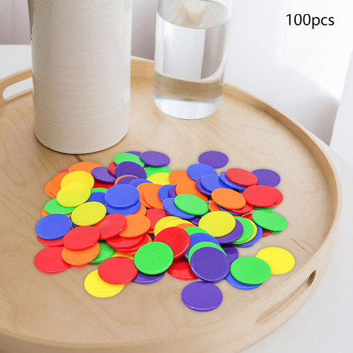 6 X 100pcs Math Counters For Kids Assorted Color For