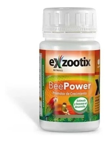 Imagen 4 de 5 de Beepower Promotor Crecimiento Para Aves Exzootix 100ml