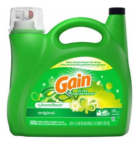 Detergente Líquido Ropa Gain 5,91 Litros